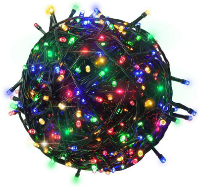 SHAILRON 200 LEDs 45 m Multicolor Flickering Bulb Rice Lights(Pack of 1)