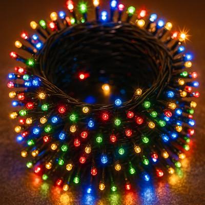 MPROW 56 LEDs 15 m Multicolor Steady Bulb Rice Lights(Pack of 1)