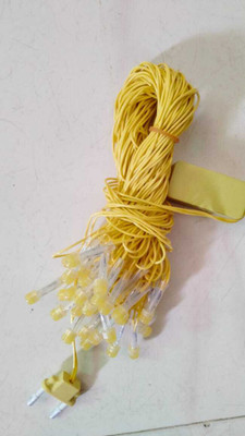 LumiBright 50 LEDs 15 m Yellow Steady Bulb Rice Lights(Pack of 1)