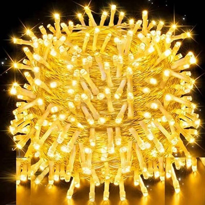 Biway 60 LEDs 20 m Yellow Steady Ball Rice Lights(Pack of 1)