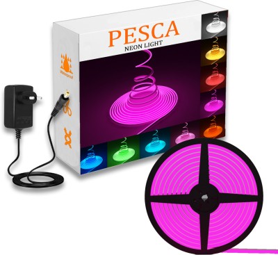 PESCA 600 LEDs 5 m Purple Steady String Rice Lights(Pack of 1)