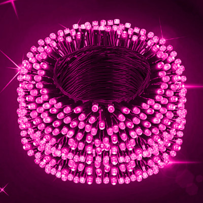 Zebrilla 40 LEDs 15 m Pink Steady, Flickering String Rice Lights(Pack of 1)