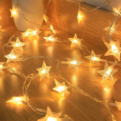 inooBeam 15 LEDs 2.91 m Yellow Steady Star Rice Lights(Pack of 1)