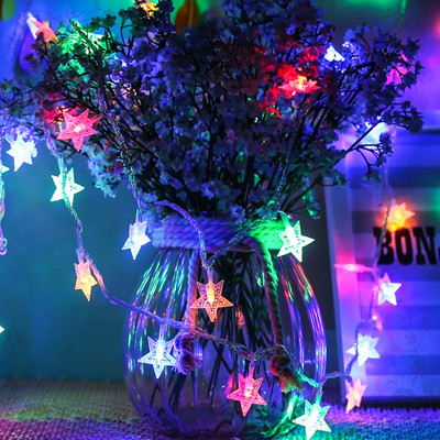 HarekMal 14 LEDs 5 m Multicolor Color Changing Star Rice Lights(Pack of 1)
