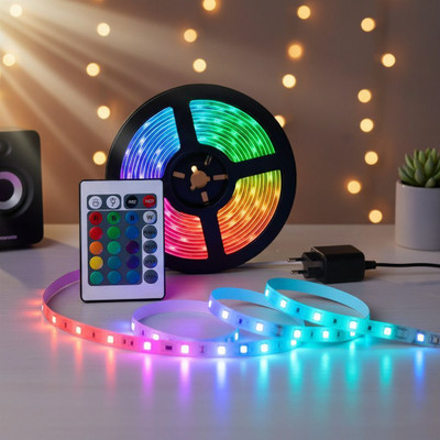 Plugit 110 LEDs 4 m Multicolor Color Changing Strip Rice Lights(Pack of 1)