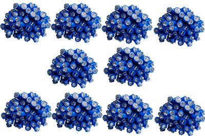 Barito 35 LEDs 10 m Blue Steady Bulb Rice Lights(Pack of 10)