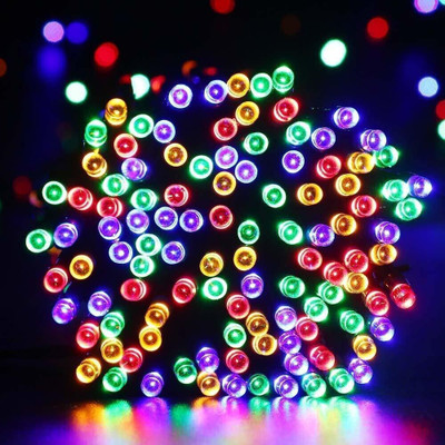 Home Delight 180 LEDs 33.99 m Multicolor Flickering String Rice Lights(Pack of 1)