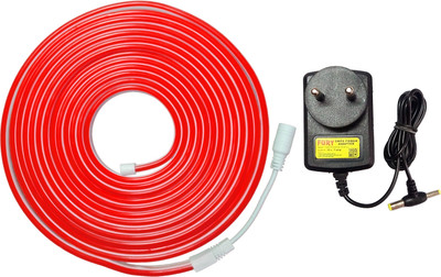 Qualstar 600 LEDs 5 m Red Steady Strip Rice Lights(Pack of 1)