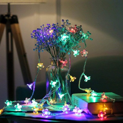 LUMIFAME 14 LEDs 3 m Multicolor Steady Flower Rice Lights(Pack of 1)