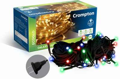 Crompton 48 LEDs 10 m Multicolor Color Changing String Rice Lights(Pack of 1)