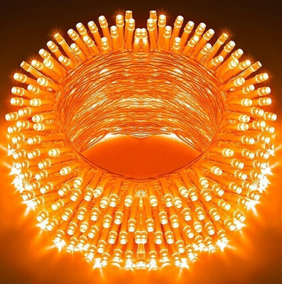 spark world 74 LEDs 21 m Orange Steady Bulb Rice Lights(Pack of 1)