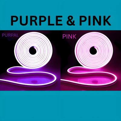 shinepark 600 LEDs 5 m Purple, Pink Steady Strip Rice Lights(Pack of 2)