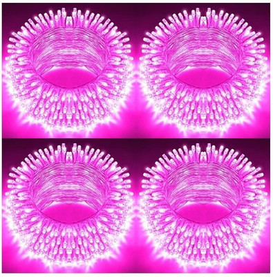 AP Source 40 LEDs 11.5 m Pink Steady Ball Rice Lights(Pack of 4)