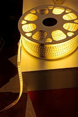 Dr MURECO 6500 LEDs 50 m Gold Steady String Rice Lights(Pack of 2)