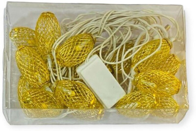 ADM 16 LEDs 4 m Yellow Steady Ball Rice Lights(Pack of 1)