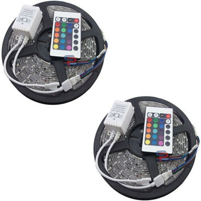 GLAZO 240 LEDs 5 m Multicolor Flickering Strip Rice Lights(Pack of 2)