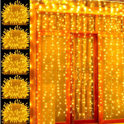 NISCO 20 LEDs 5 m Yellow Steady String Rice Lights(Pack of 5)