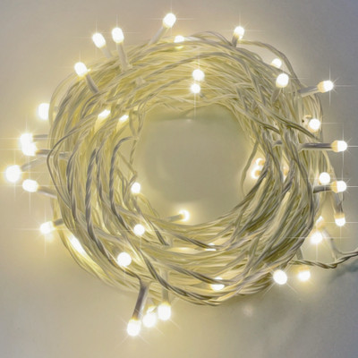 Tros 40 LEDs 11 m Yellow Steady Bulb Rice Lights(Pack of 5)