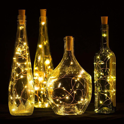 HASRU 20 LEDs 2 m Yellow Steady String Rice Lights(Pack of 1)