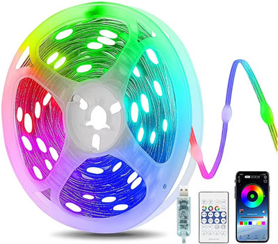 WunderVoX 100 LEDs 10 m Multicolor Color Changing, Flickering, Steady String Rice Lights(Pack of 1)
