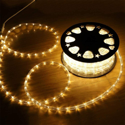 PESCA 600 LEDs 5 m Yellow Steady String Rice Lights(Pack of 1)