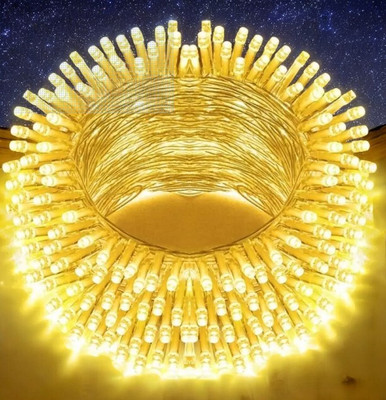 spark world 40 LEDs 11 m Yellow Steady Bulb Rice Lights(Pack of 1)