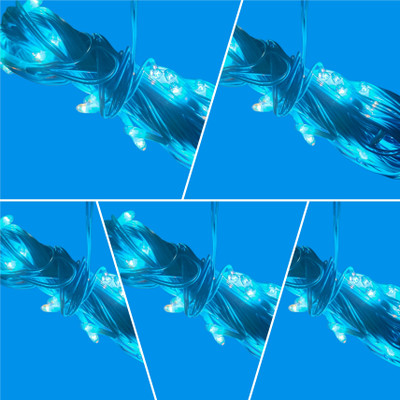 Business Squad 20 LEDs 7 m Blue Steady String Rice Lights(Pack of 5)