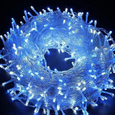 Leeway 50 LEDs 15 m Blue Steady Bulb Rice Lights(Pack of 1)