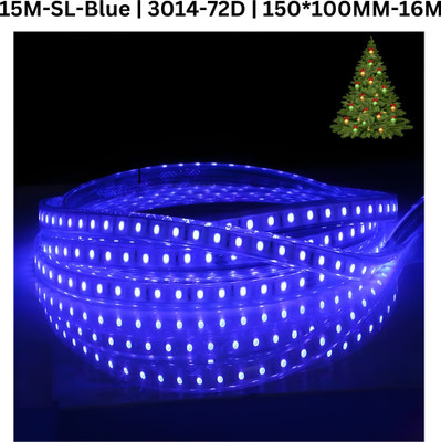 Kingdom 1200 LEDs 15 m Blue Steady Strip Rice Lights(Pack of 1)
