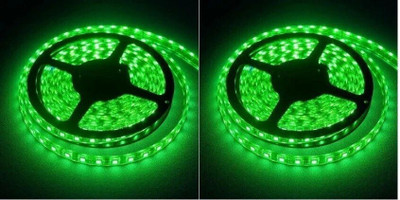 spark world 260 LEDs 4 m Green Steady Strip Rice Lights(Pack of 2)