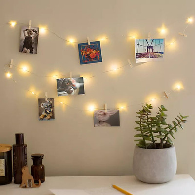 Meneon 20 LEDs 2.01 m Gold Flickering String Rice Lights(Pack of 1)