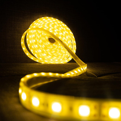Rufous 288 LEDs 4 m Yellow Steady Strip Rice Lights(Pack of 1)