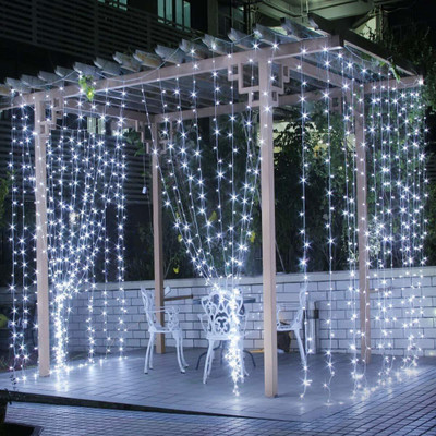 Smuf 180 LEDs 3 m White Steady, Flickering String Rice Lights(Pack of 1)