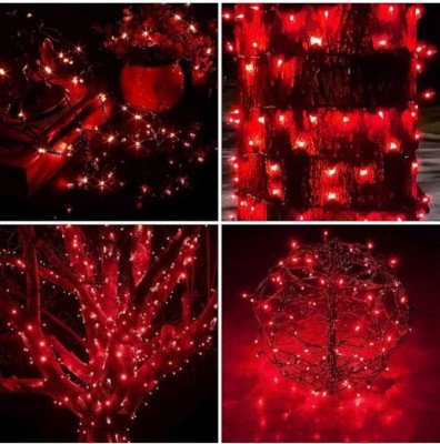 CANDLE 40 LEDs 11 m Red Steady String Rice Lights(Pack of 1)