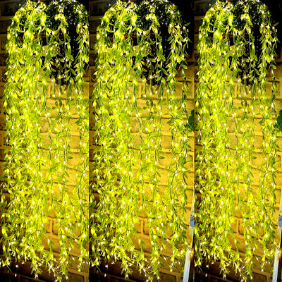 SellRider 200 LEDs 3.5 m Yellow Flickering Leaf Rice Lights(Pack of 1)