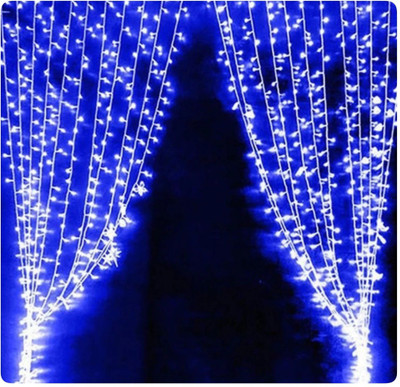 Business Squad 200 LEDs 7 m Blue Steady String Rice Lights(Pack of 10)