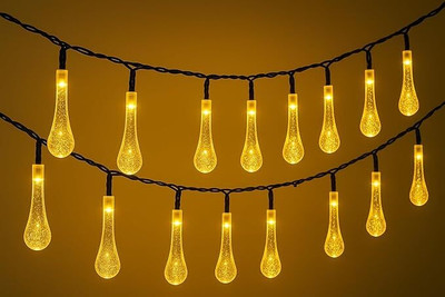 GOOD AND BEST 12 LEDs 3.5 m Yellow Steady Water Drop Rice Lights(Pack of 1)