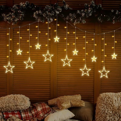 homely whimsy 12 LEDs 4 m White Steady Star Rice Lights(Pack of 1)