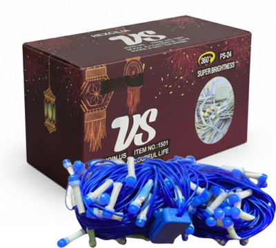 Newness 25 LEDs 10 m Blue Steady String Rice Lights(Pack of 1)