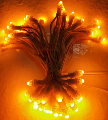 A.S.D. Electronics 50 LEDs 7 m Yellow Steady String Rice Lights(Pack of 1)
