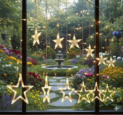 Prakash 12 LEDs 3 m White Flickering Star Rice Lights(Pack of 1)
