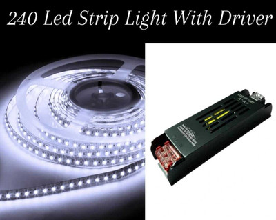 goblet 240 LEDs 5 m White Steady Strip Rice Lights(Pack of 1)