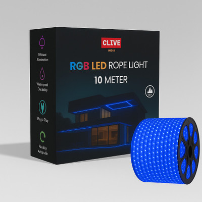 Clive 2400 LEDs 10 m Blue Color Changing Strip Rice Lights(Pack of 1)