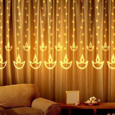 Neonnest 12 LEDs 3 m Yellow Flickering Diya Rice Lights(Pack of 1)
