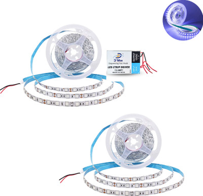 D'Mak 2 LEDs 5 m Blue Flickering Bulb Rice Lights(Pack of 2)
