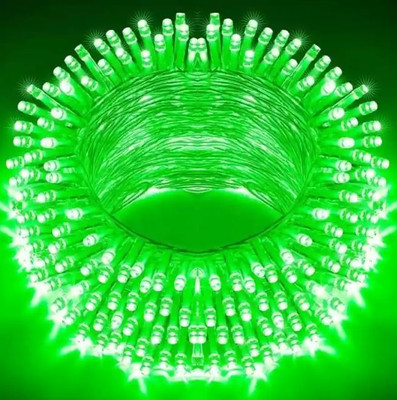 flow light 30 LEDs 10 m Green Steady Water Drop Rice Lights(Pack of 1)