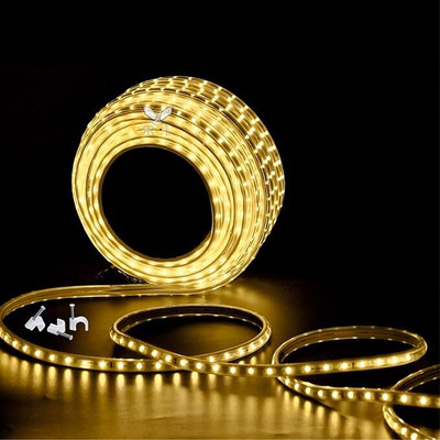 AI SMART 1200 LEDs 10 m Yellow Steady Strip Rice Lights(Pack of 1)