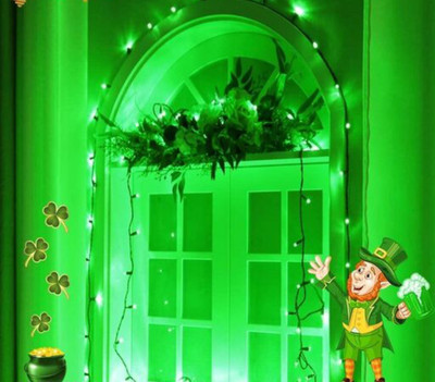 nini 46 LEDs 14.99 m Green Steady String Rice Lights(Pack of 2)