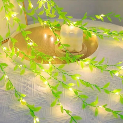 NKL 200 LEDs 3 m Yellow Flickering Leaf Rice Lights(Pack of 1)