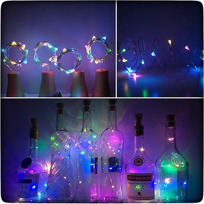 ASTRELLA 20 LEDs 1.98 m Multicolor Steady String Rice Lights(Pack of 6)